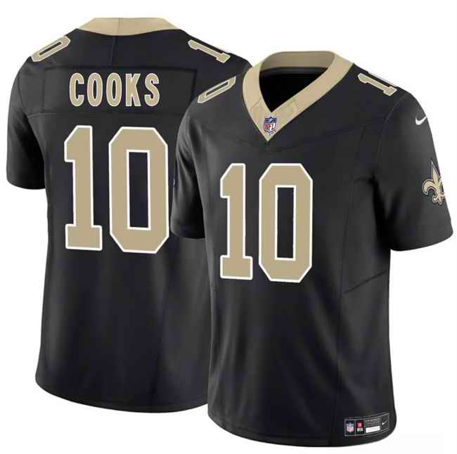 Men's New Orleans Saints #10 Brandin Cooks Black F.U.S.E Vapor Limited Stitched Football Jersey